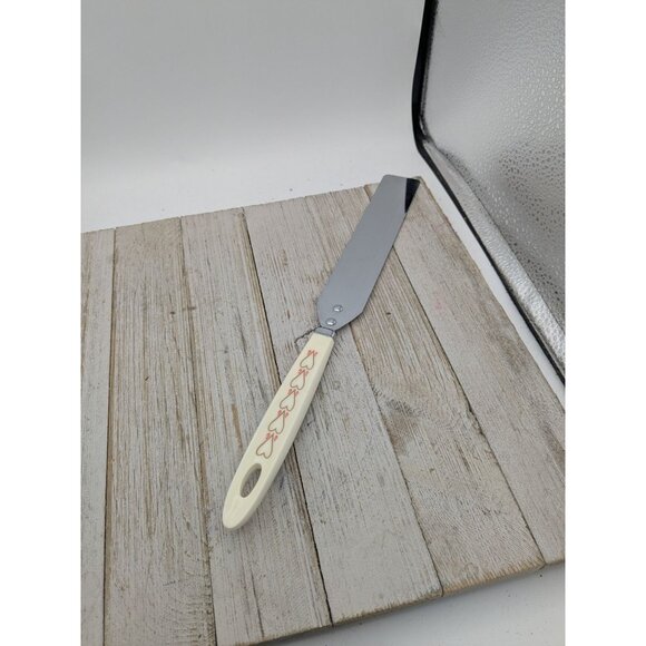 Vintage Androck Heart Handle Stainless Steel Icing Spatula 12 1/2" - Picture 1 of 8